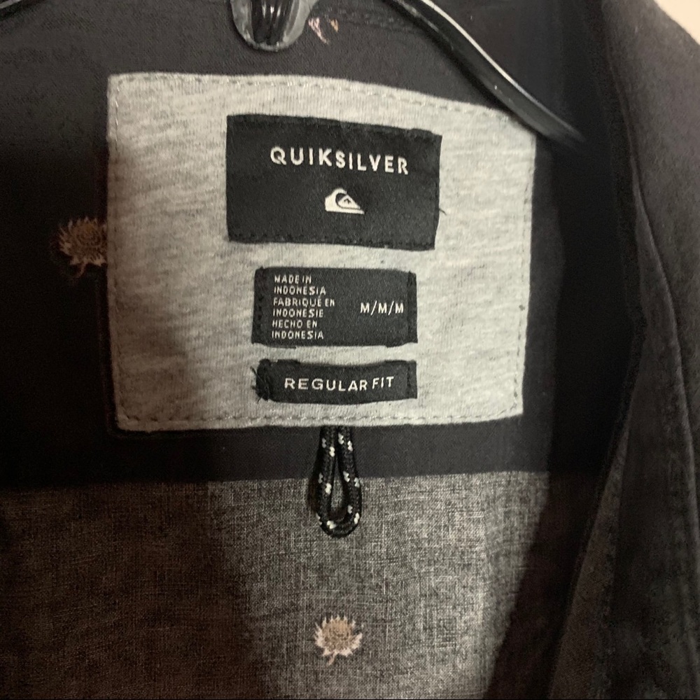 Quicksilver Printed Flower Button Down Shirt - image 3